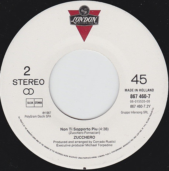 Zucchero Featuring Eric Clapton : Wonderful World (7", Single)