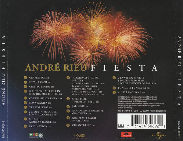 André Rieu : Fiesta (CD, Album)