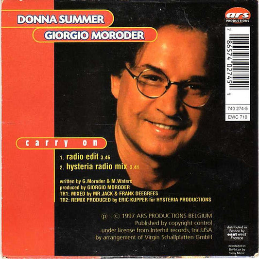 Donna Summer & Giorgio Moroder : Carry On (CD, Single)