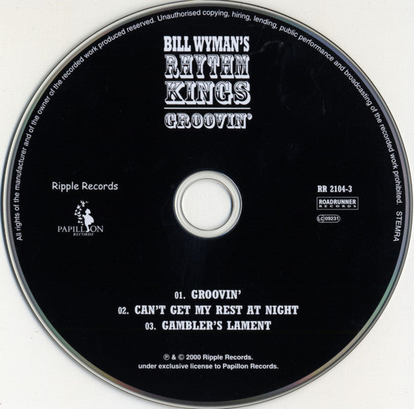 Bill Wyman's Rhythm Kings : Groovin' (CD, Single)