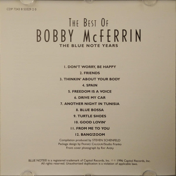 Bobby McFerrin : The Best Of Bobby McFerrin (CD, Comp)