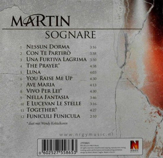 Martin (192) : Sognare (CD, Album)