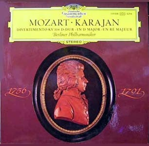 Wolfgang Amadeus Mozart, Herbert von Karajan, Berliner Philharmoniker : Divertimento Kv 334 D-Dur (LP)