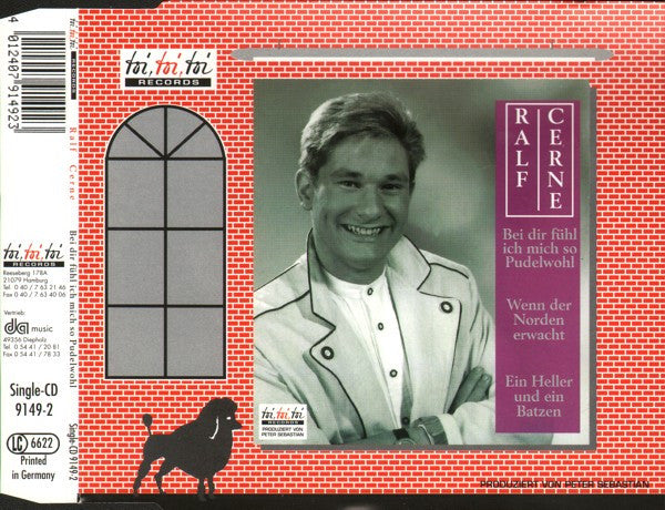 Ralf Cerne : Bei Dir Fühl Ich Mich So Pudelwohl (CD, Maxi)