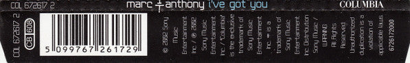 Marc Anthony : I've Got You (CD, Maxi, Enh)