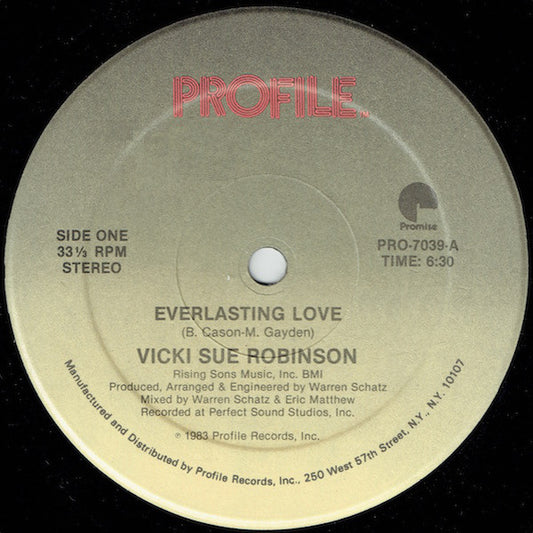 Vicki Sue Robinson : Everlasting Love (12", Single)