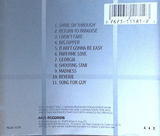 Elton John : A Single Man (CD, Album, RE)