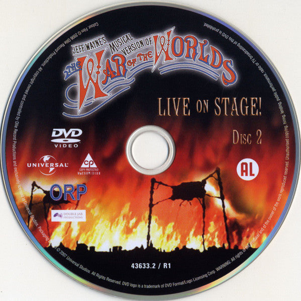 Jeff Wayne : Jeff Wayne's Musical Version Of The War Of The Worlds Live On Stage (DVD, Copy Prot., PAL, DTS)