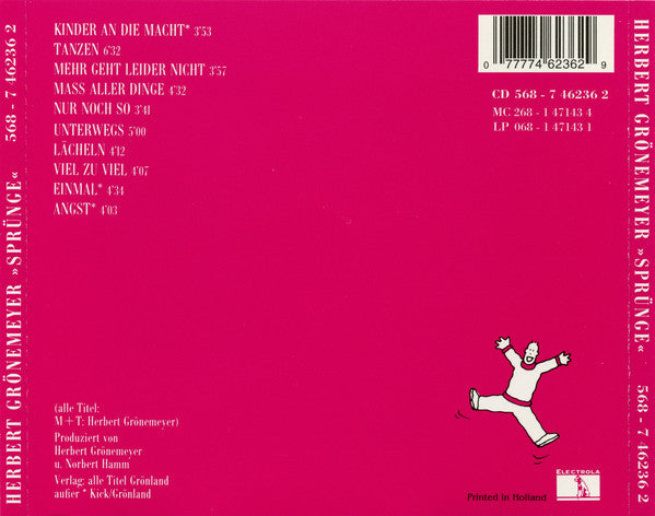 Herbert Grönemeyer : Sprünge (CD, Album, RE)