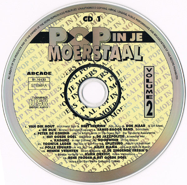 Various : Het Beste Uit Pop In Je Moerstaal - Volume 2 (2xCD, Comp)