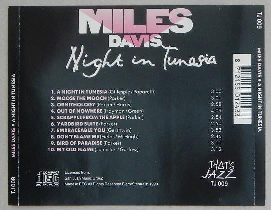 Miles Davis : A Night In Tunesia (CD, Comp, RE)