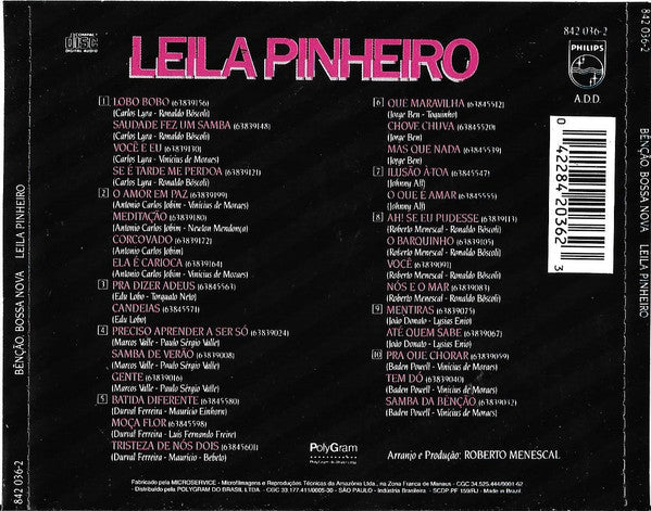 Leila Pinheiro : Bênção, Bossa Nova (CD, Album, RE)