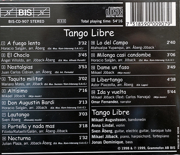 Tango Libre : Tango Libre (CD, Album)