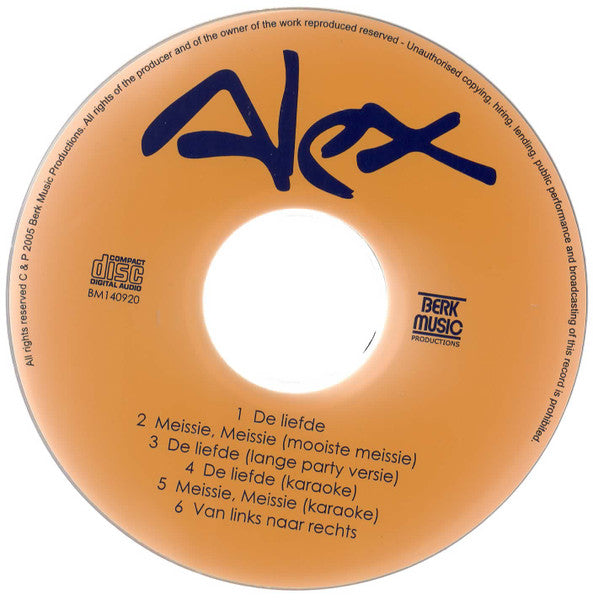 Alex (6) : De Liefde (CD, Single)