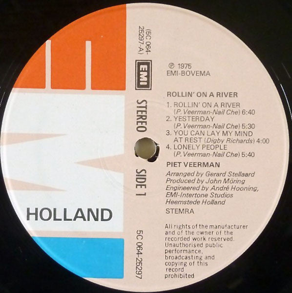 Piet Veerman : Rollin' On A River (LP, Album)