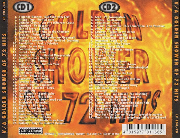 Various : Golden Shower Of 72 Hits (2xCD, Comp)