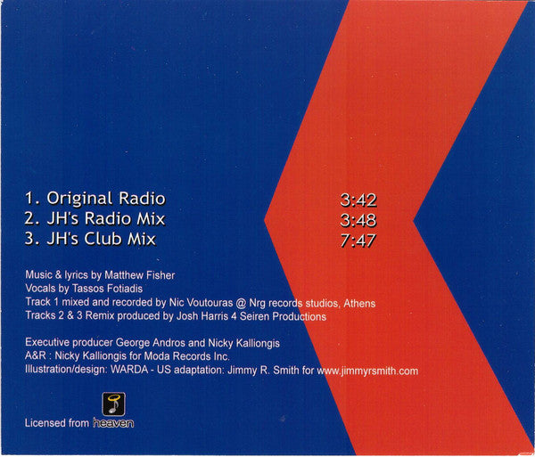 Dimension-X Feat Tasos Fotiadis : Why'd I Have To Fall In Love With You (CD, Single)