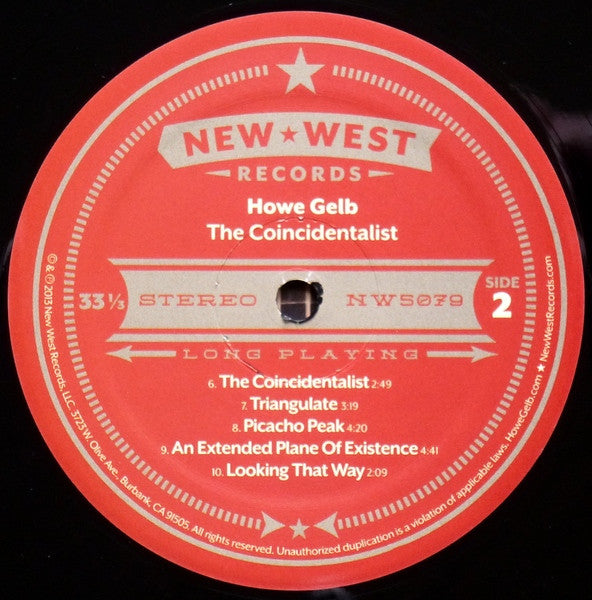 Howe Gelb : The Coincidentalist (LP, Album, Ltd, 180)