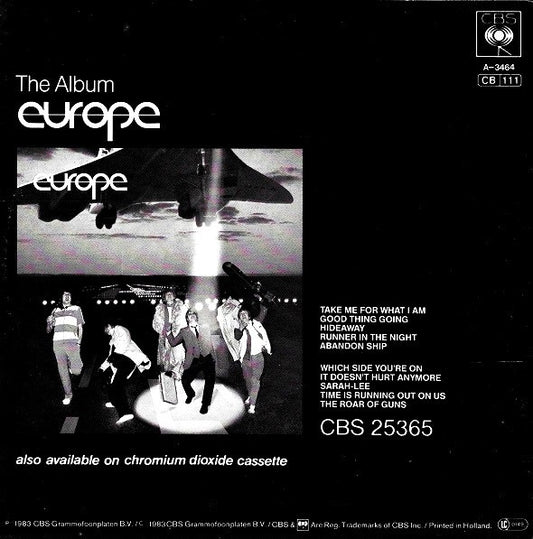 Europe (5) : Runner In The Night (7", Single)