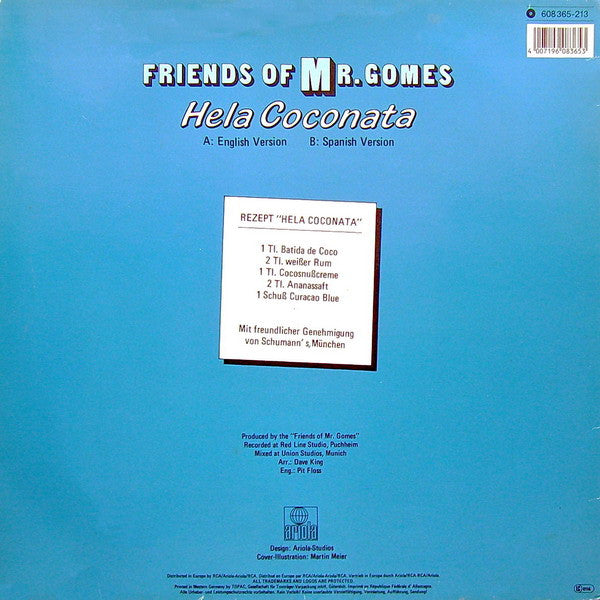 Friends Of Mr. Gomes : Hela Coconata (12", Maxi)