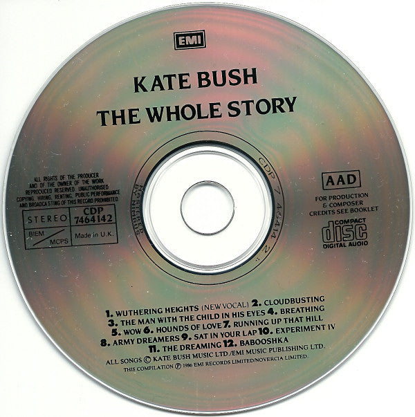 Kate Bush : The Whole Story (CD, Comp)