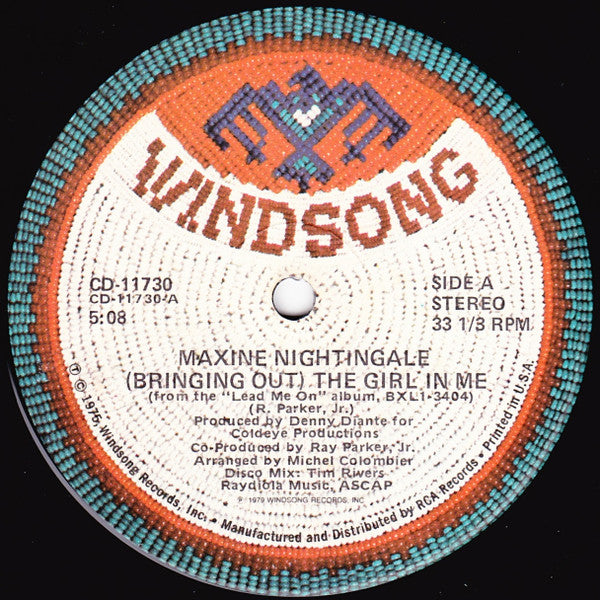Maxine Nightingale : (Bringing Out) The Girl In Me / Hideaway (12", Maxi)
