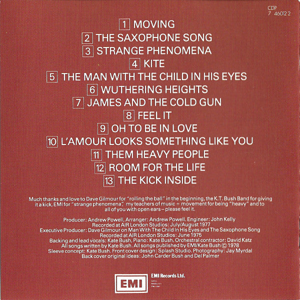 Kate Bush : The Kick Inside (CD, Album, RE, Swi)