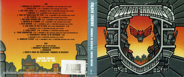 Golden Earring : Paradise In Distress (CD, Album + CD-ROM + Ltd, Dig)