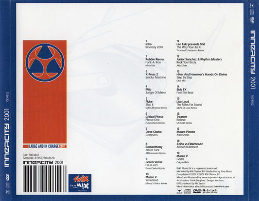 Various : Innercity 2001 (Hybrid, DVDplus, Comp, Mixed)