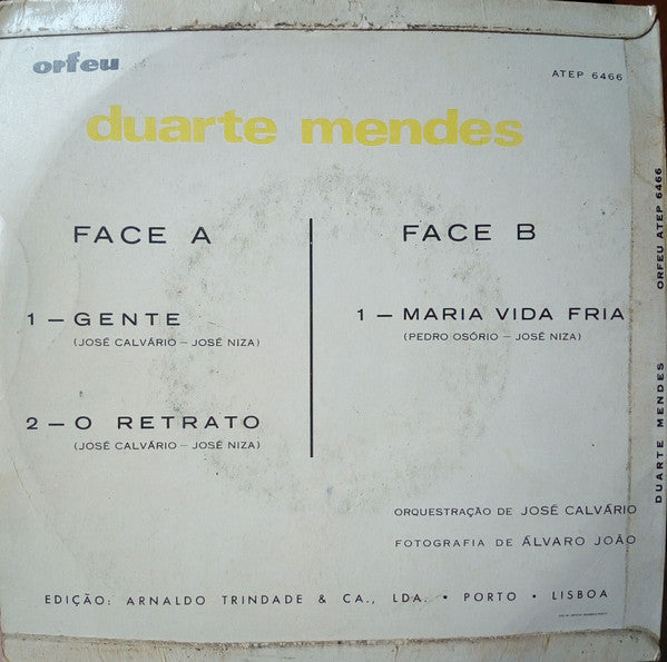 Duarte Mendes : Gente (7", EP)