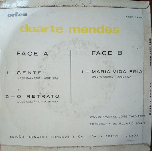 Duarte Mendes : Gente (7", EP)