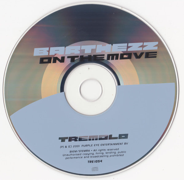 Barthezz : On The Move (CD, Single)