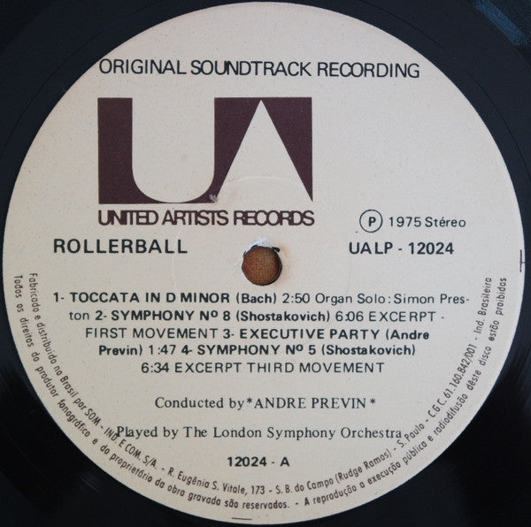 André Previn : Rollerball (Original Soundtrack Recording) (LP, Album)