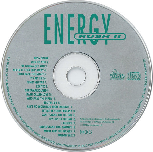 Various : Energy Rush II (CD, Comp, P/Mixed)