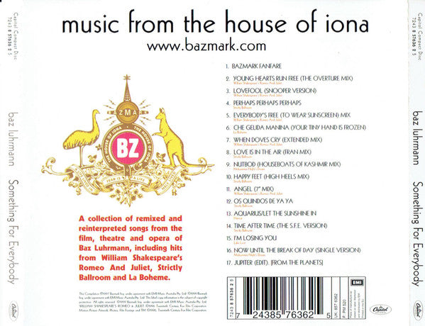 Baz Luhrmann : Something For Everybody (CD, Comp)