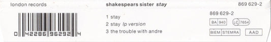 Shakespear's Sister : Stay (CD, Single)