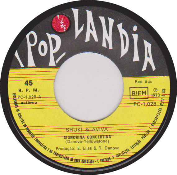 Shuky & Aviva : Signorina Concertina (7", Single)