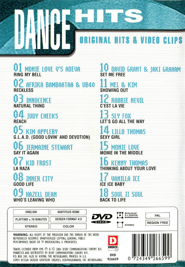 Various : Dance Hits (DVD-V, Comp)