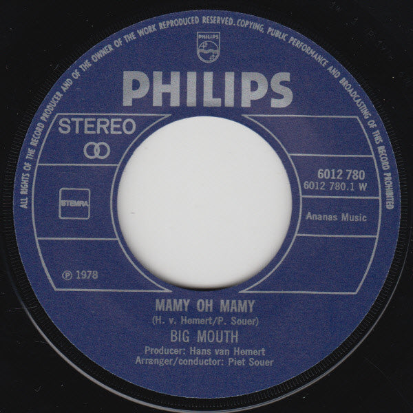 Big Mouth (5) : Mamy Oh Mamy (7", Single)