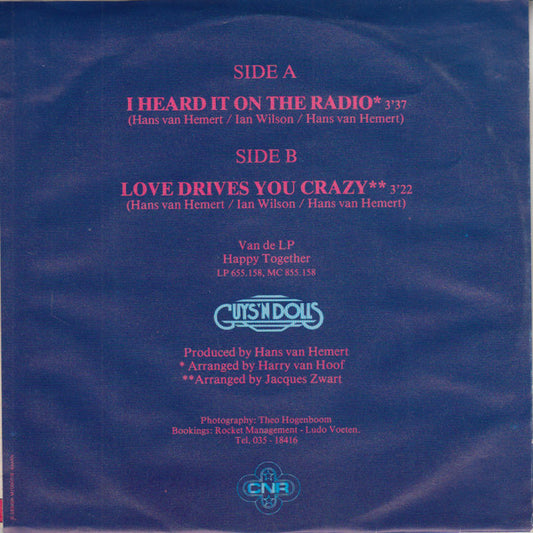 Guys 'n Dolls : I Heard It On The Radio (7", Single)