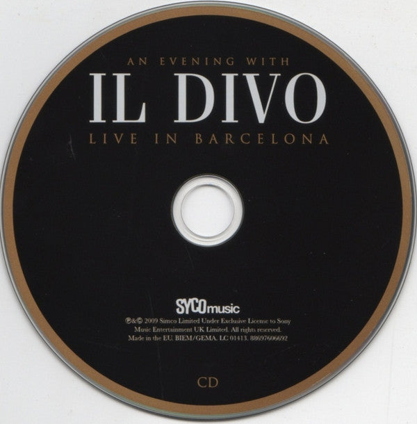 Il Divo : Live In Barcelona (CD, Album + DVD-V, PAL)