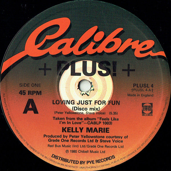 Kelly Marie : Loving Just For Fun (12", Single)