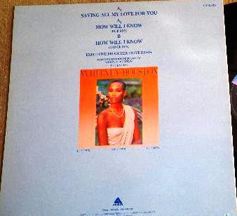 Whitney Houston : Saving All My Love For You / How Will I Know (12", Maxi)