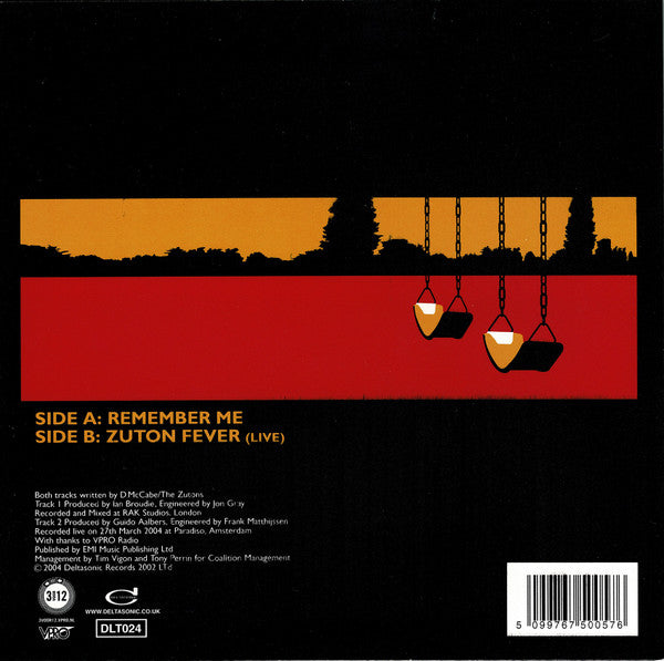 The Zutons : Remember Me (7", Single)