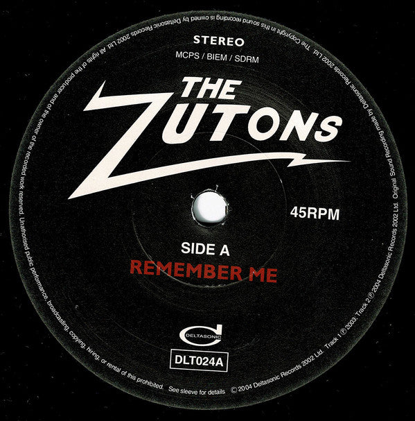 The Zutons : Remember Me (7", Single)