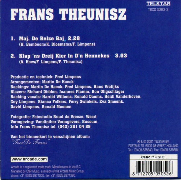 Frans Theunisz : Maj, De Belze Baj (CD, Single)