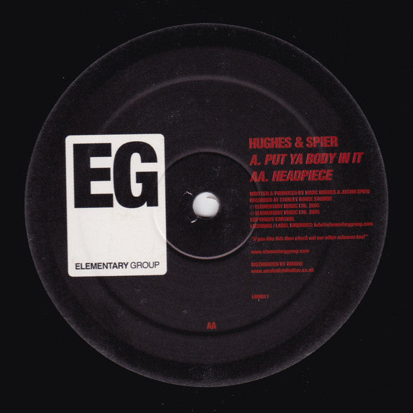 Hughes & Spier : Put Ya Body In It / Headpiece (12")