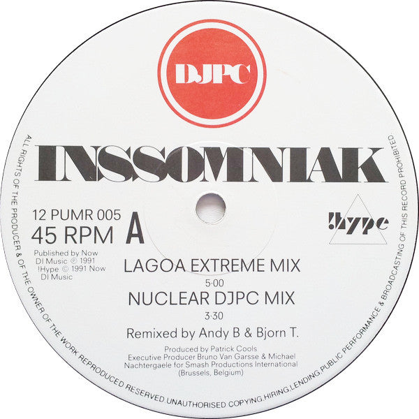 DJPC : Inssomniak (12", Single)