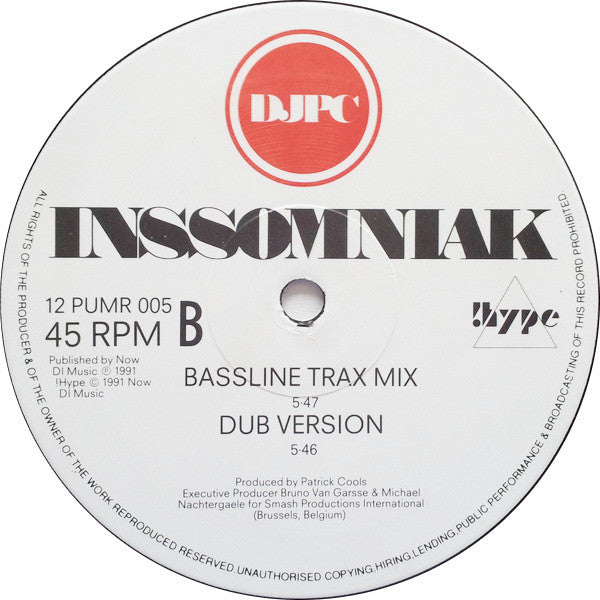DJPC : Inssomniak (12", Single)
