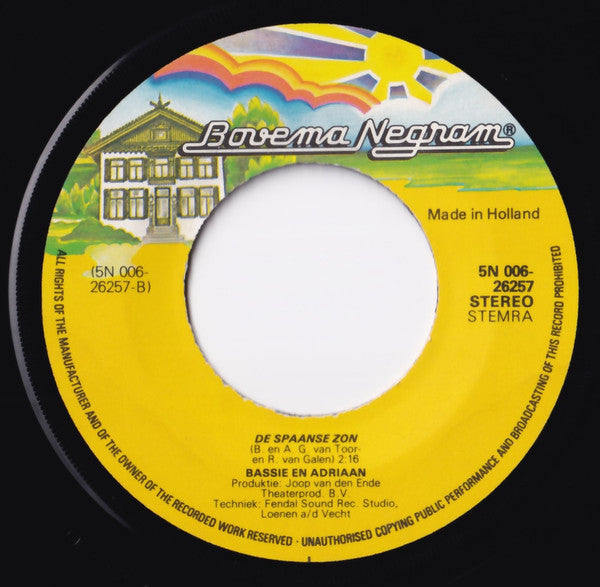 Bassie & Adriaan : Benidorm (7", Single)